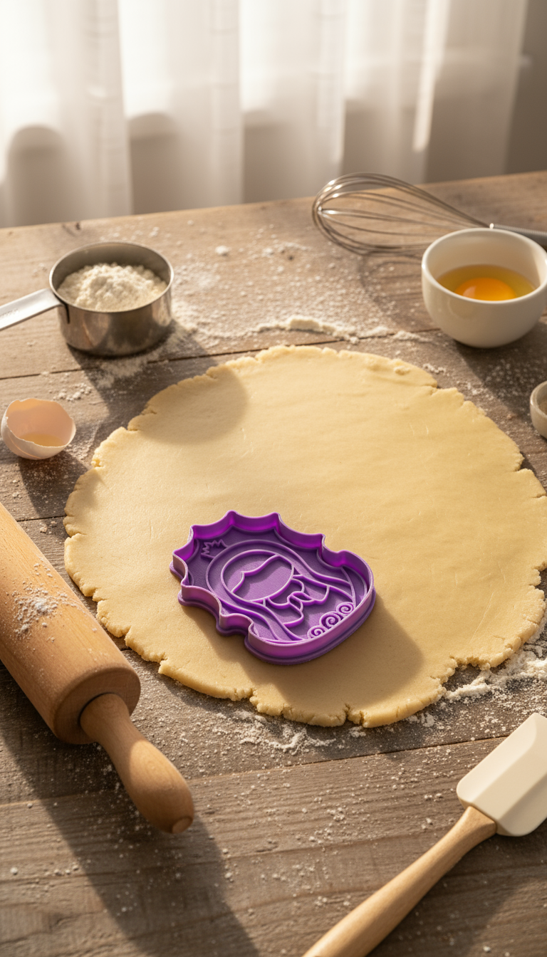 Cortador de Galletas "Virgencita" con Plantilla Navidad Repostería 🎄🍪✨