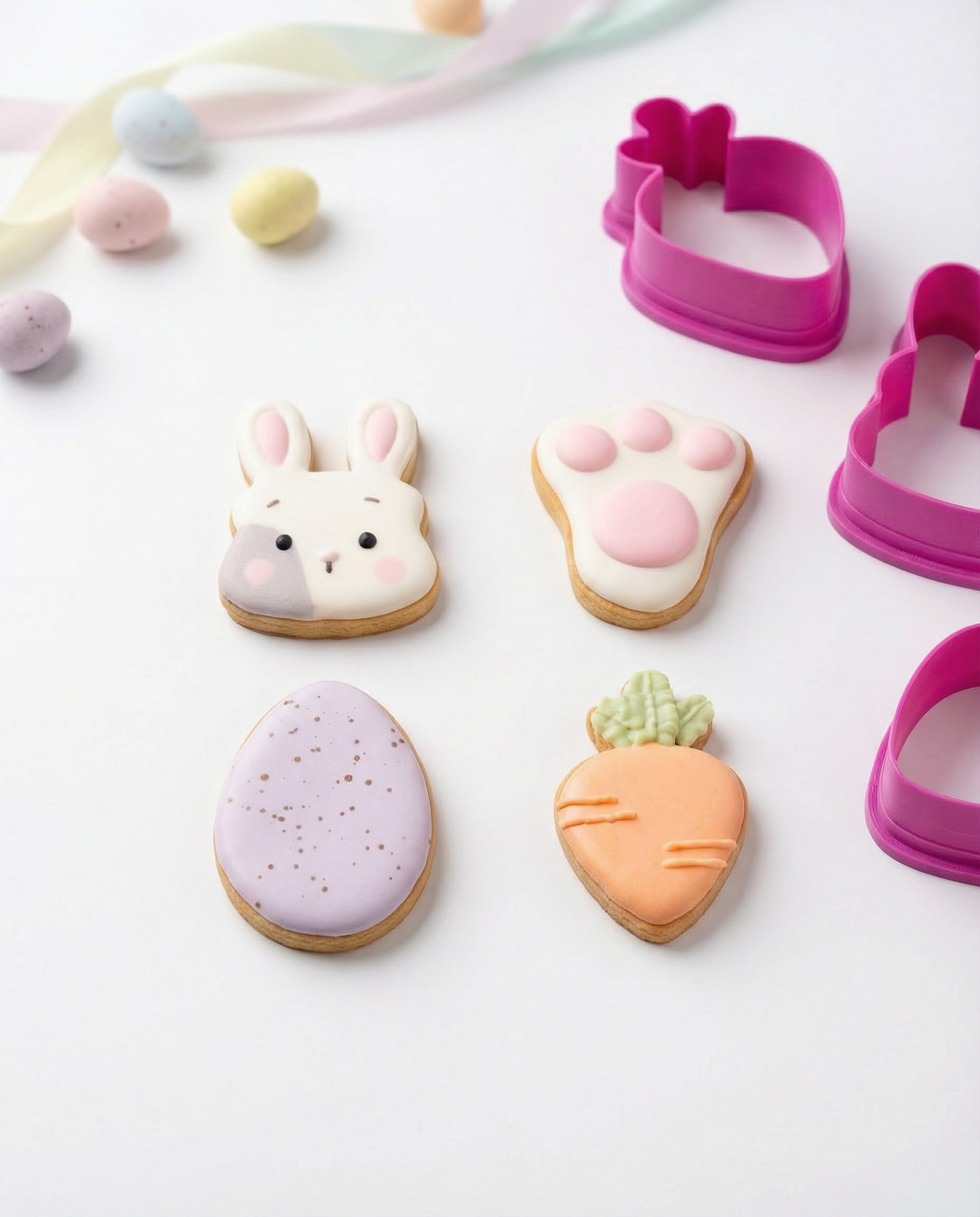 Set de Cortadores de Galletas Mini para Pascua 🐰🥕