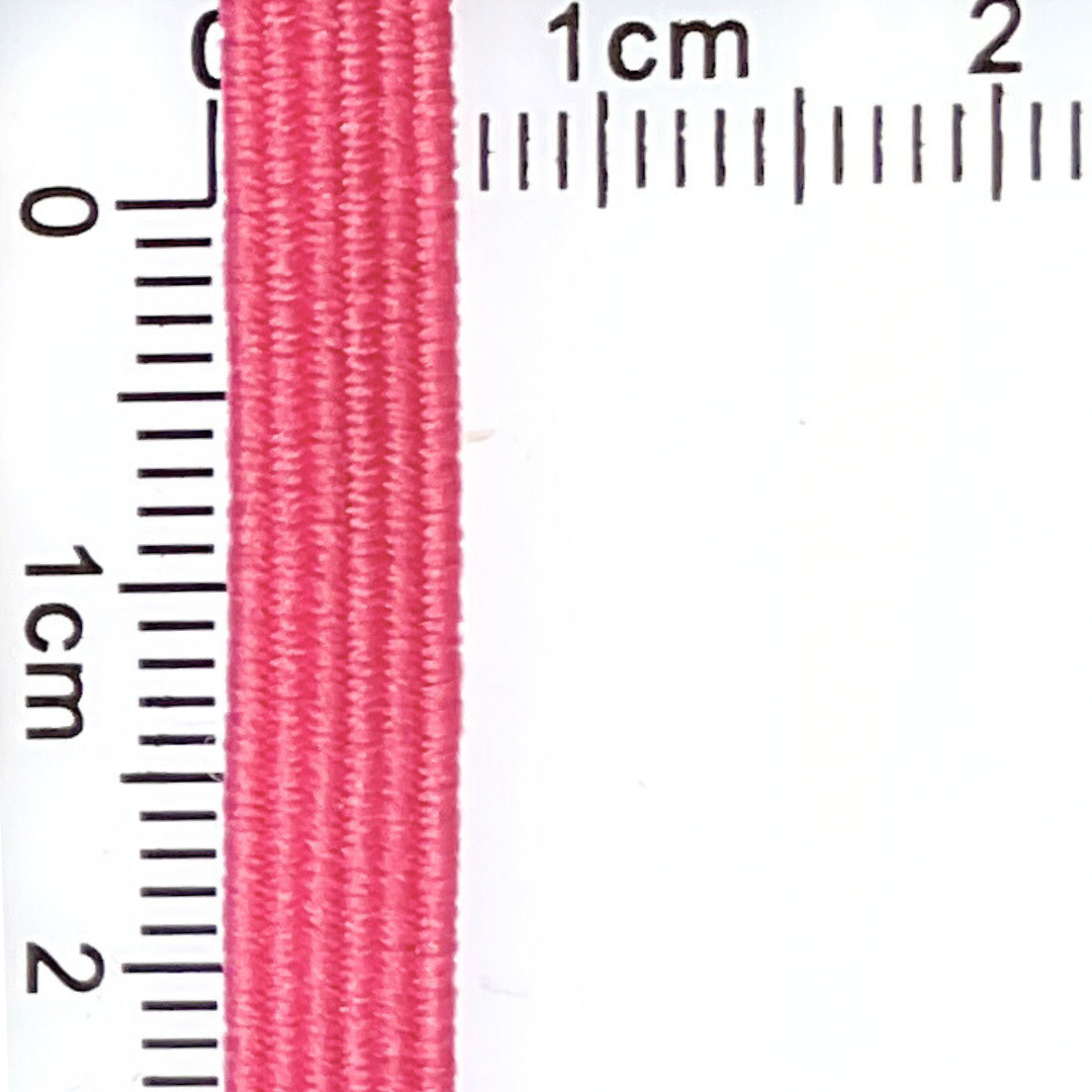 5 metros de elástico plano de 6mm "Rosa sandía"