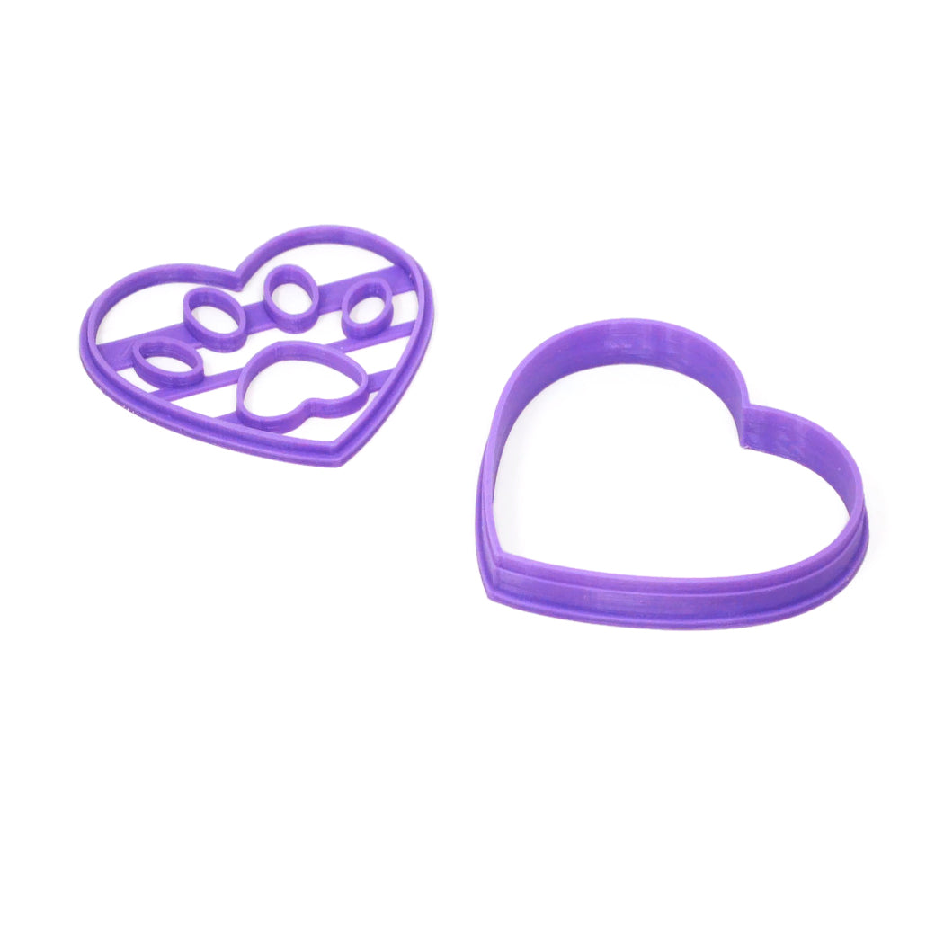 Cortador Huellita Corazón para Galletas – Set con Marcador 🐾💜🍪