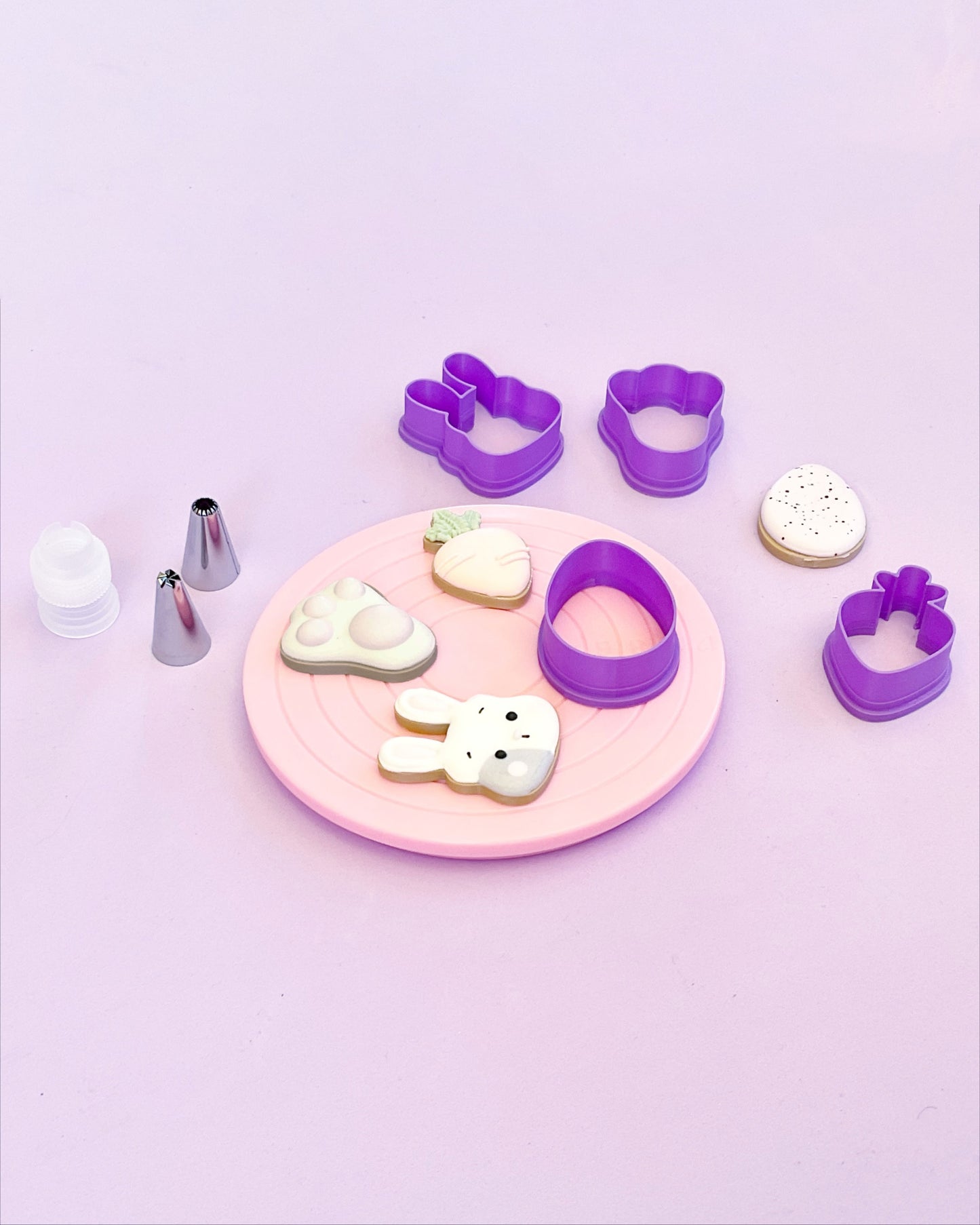 Set de Cortadores de Galletas Mini para Pascua 🐰🥕