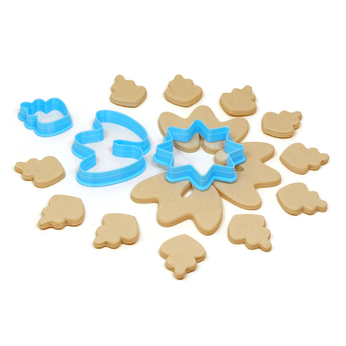 Juego de cortadores para plato de galletas "Copo de Nieve"
