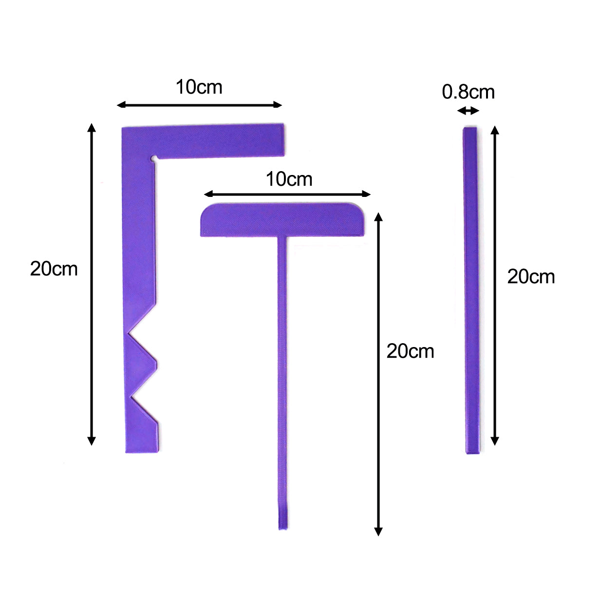 Set de reglas para encuadernación "Morado"