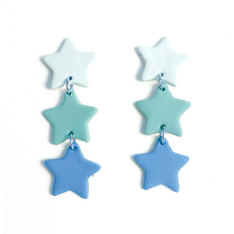 Cortadores Para Aretes Arcilla Polimérica "Estrellas"