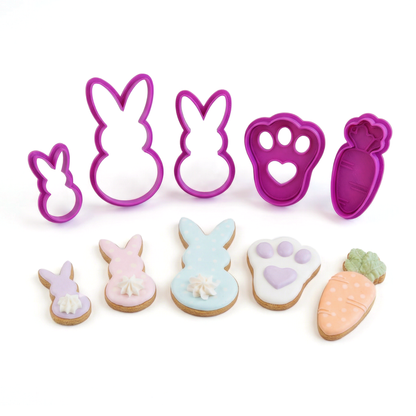 Set de Cortadores de Galletas para Pascua 🐰🥕