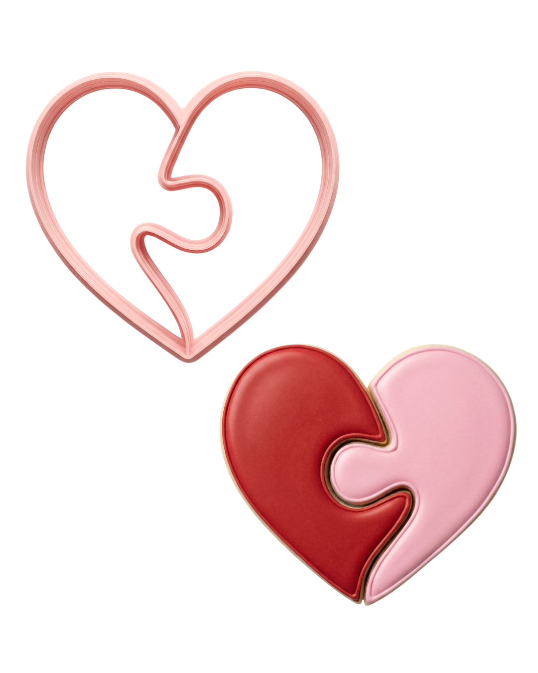 Cortador de galletas "Corazón Rompecabezas"