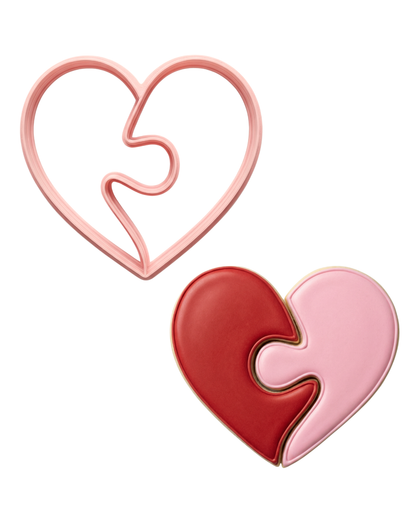 Cortador de galletas "Corazón Rompecabezas"