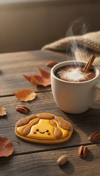 Cortador de galletas "Pan de Muerto Kawaii" con plantilla