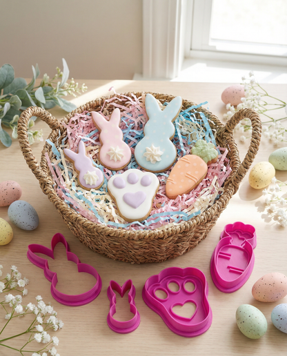 Set de Cortadores de Galletas para Pascua 🐰🥕