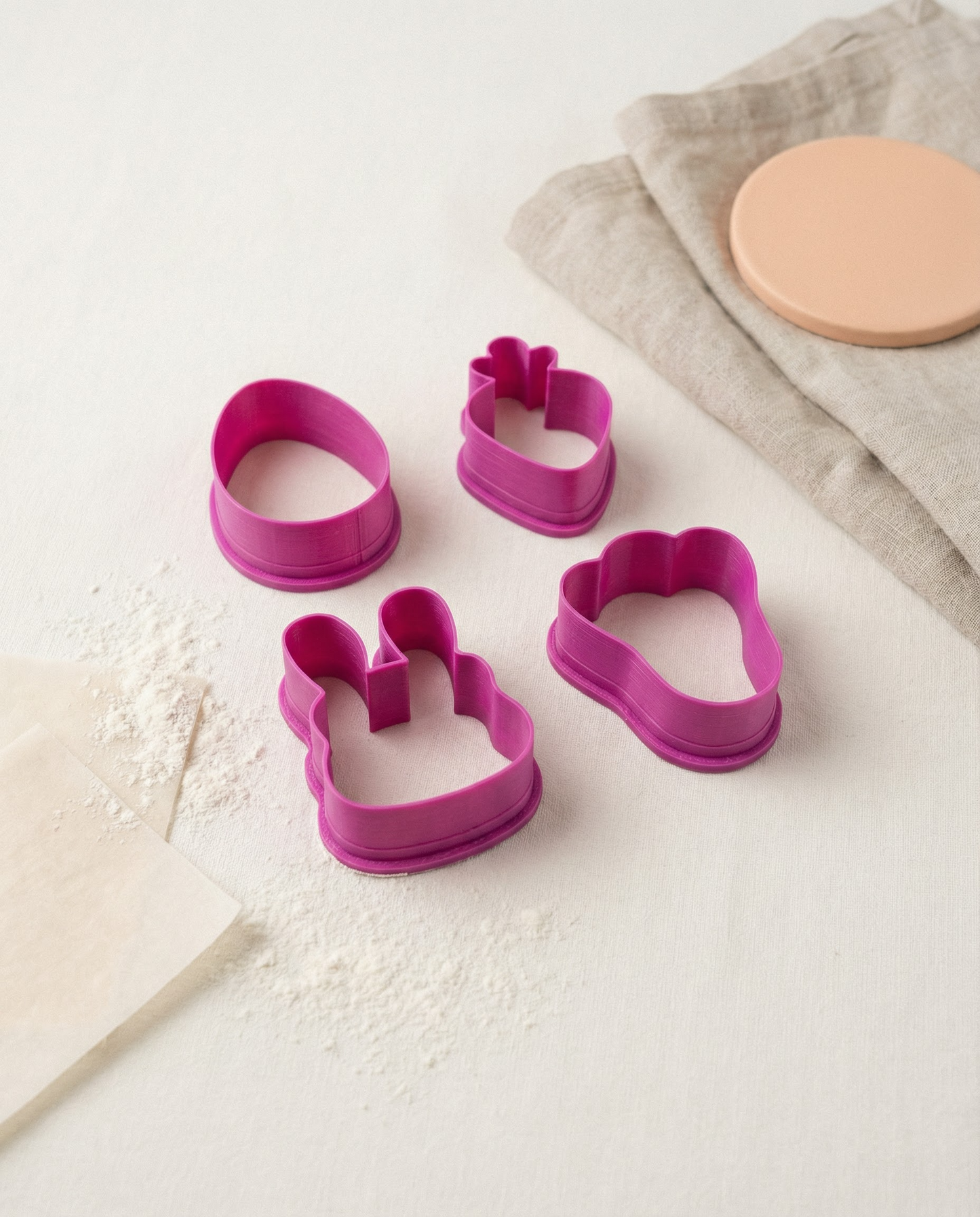 Set de Cortadores de Galletas Mini para Pascua 🐰🥕