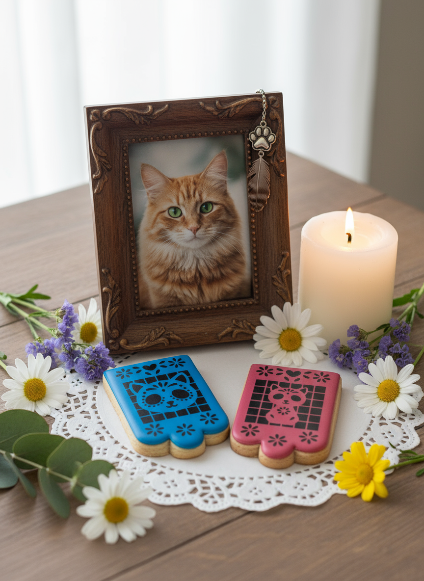 Set Cortador de Galletas con 2 Stencils Papel Picado Mascotas 🎨🐾🍪