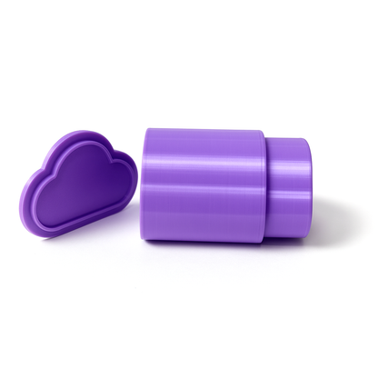 Molde tipo prensa 3 piezas Nube para shampoo sólido o bath bombs 🧼💜☁️