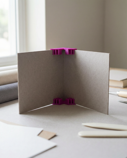 Esquineros Estabilizadores para Cartonaje (Set de 4) – 1.5mm / 2mm / 3mm 📦📐✨ MAGENTA💕