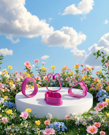 Set de Cortadores de Galletas Mini para Pascua 🐰🥕