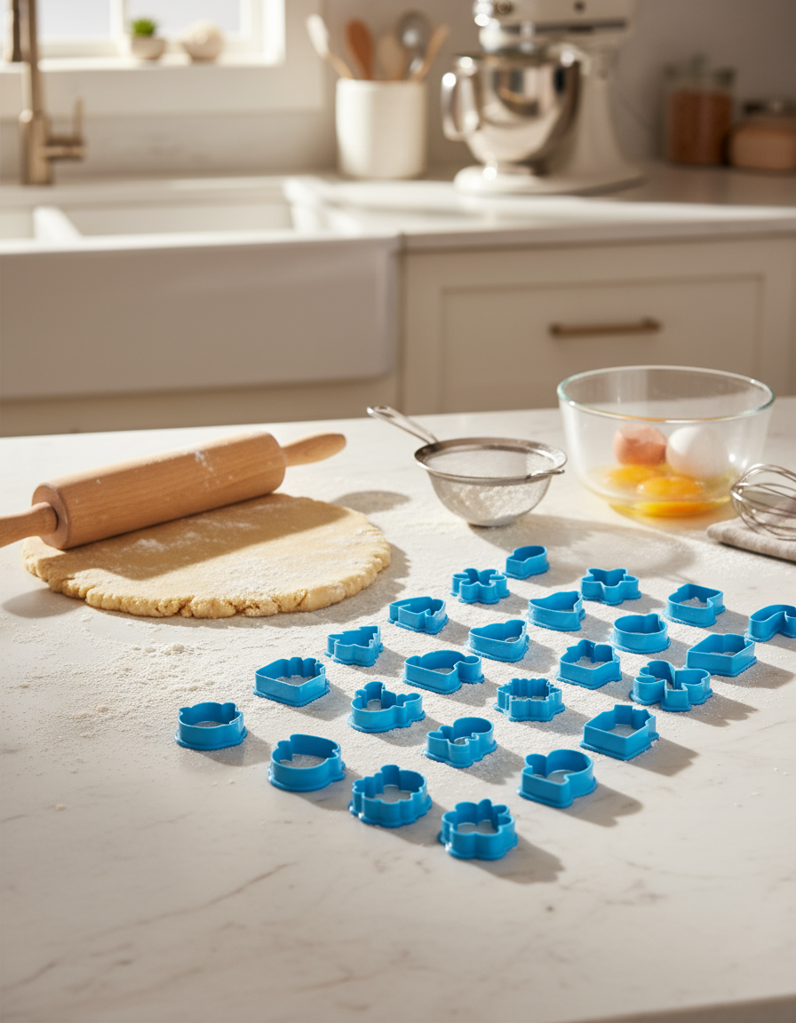 Set 24 Cortadores Galletas Calendario Adviento Navidad Mini 4 cm 🎄🍪✨🎁