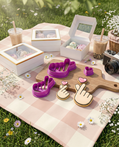 Cortadores de galletas "Corazón Coreano" Finger Heart