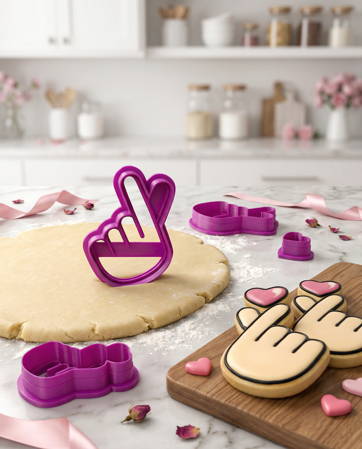 Cortadores de galletas "Corazón Coreano" Finger Heart