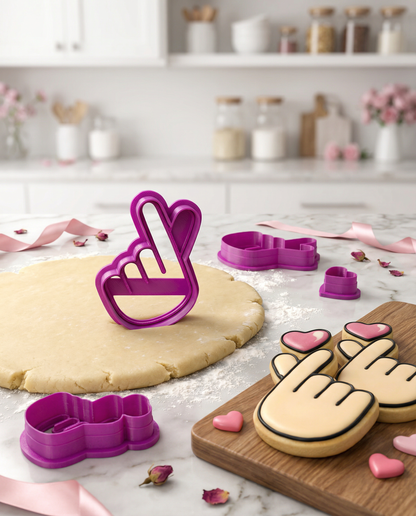 Cortadores de galletas "Corazón Coreano" Finger Heart