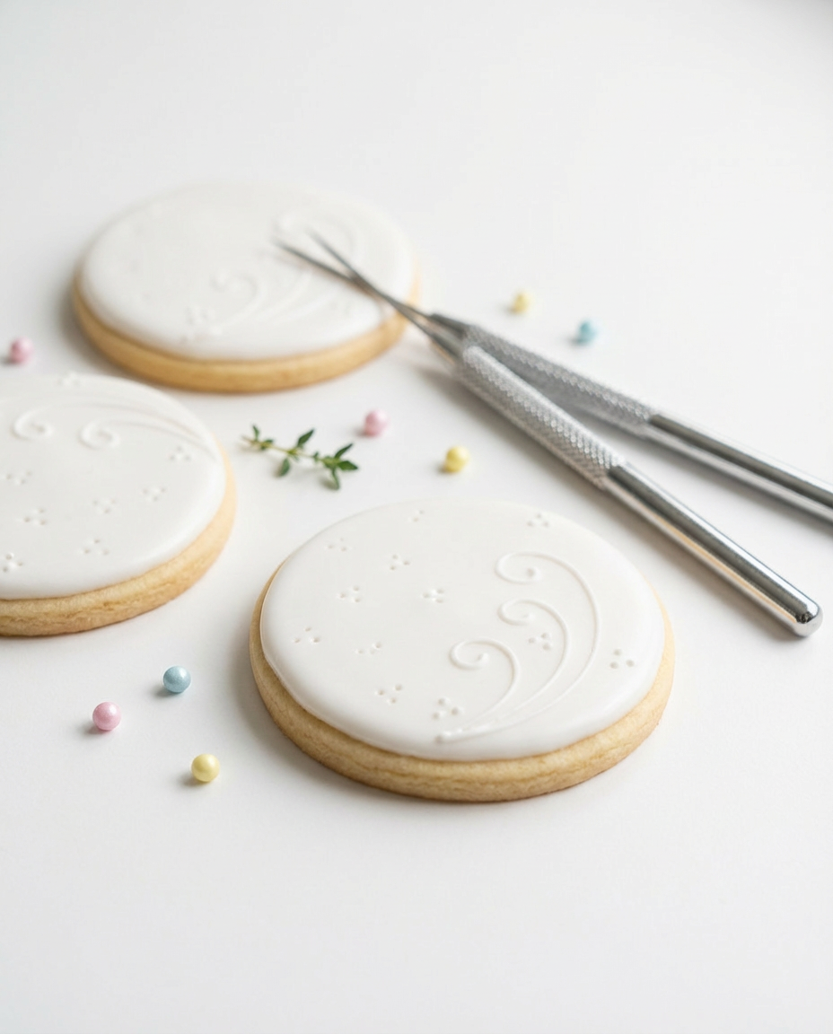 Juego de 2 punzones de metal para decoración de galletas, arcilla o encuadernación 🍪🎨📚