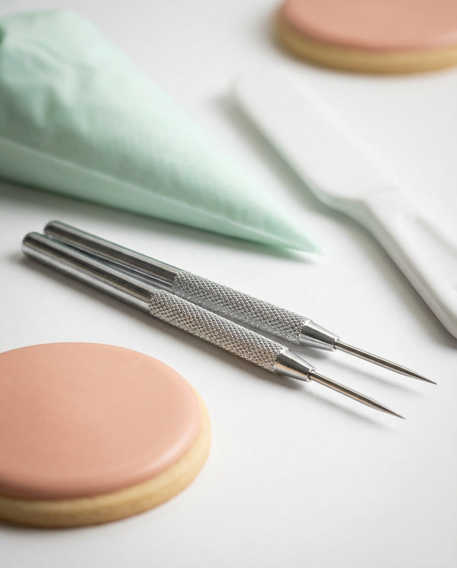 Juego de 2 punzones de metal para decoración de galletas, arcilla o encuadernación 🍪🎨📚