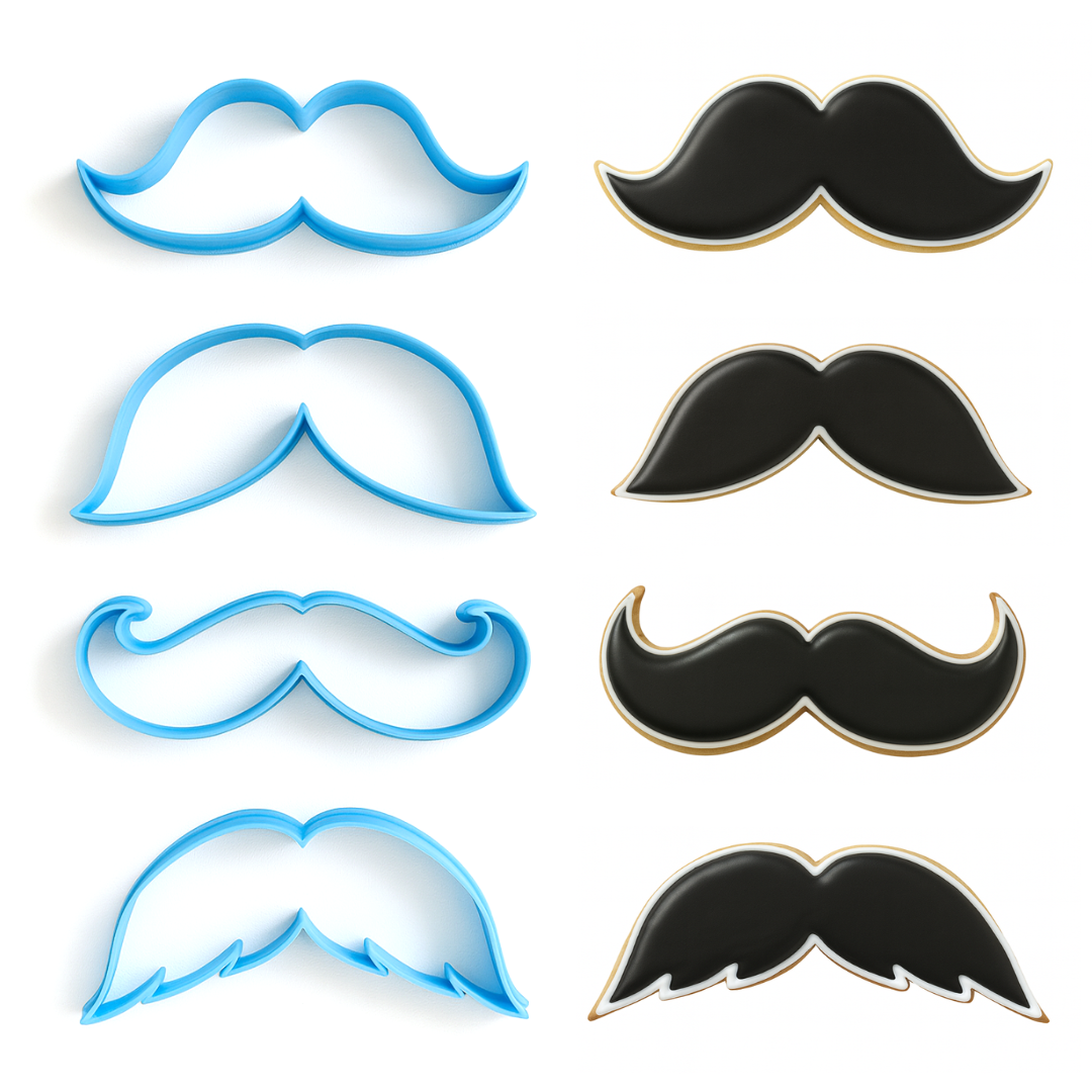 Cortadores de galletas "Bigotes"