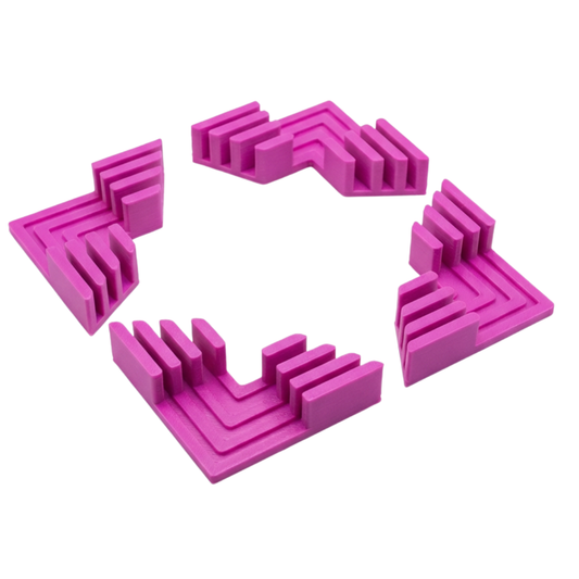 Esquineros Estabilizadores para Cartonaje (Set de 4) – 1.5mm / 2mm / 3mm 📦📐✨ MAGENTA💕