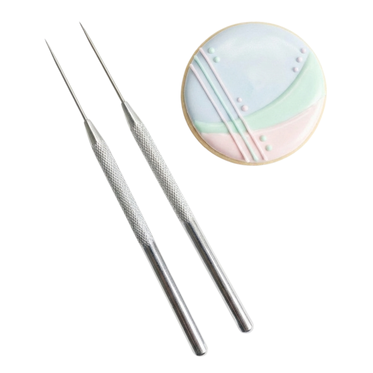 Juego de 2 punzones de metal para decoración de galletas, arcilla o encuadernación 🍪🎨📚