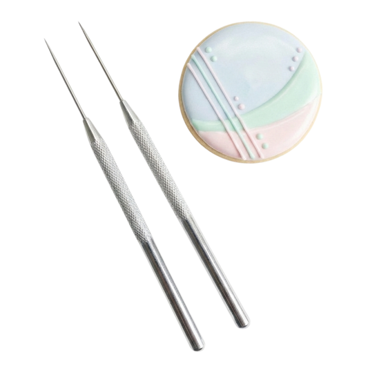 Juego de 2 punzones de metal para decoración de galletas, arcilla o encuadernación 🍪🎨📚