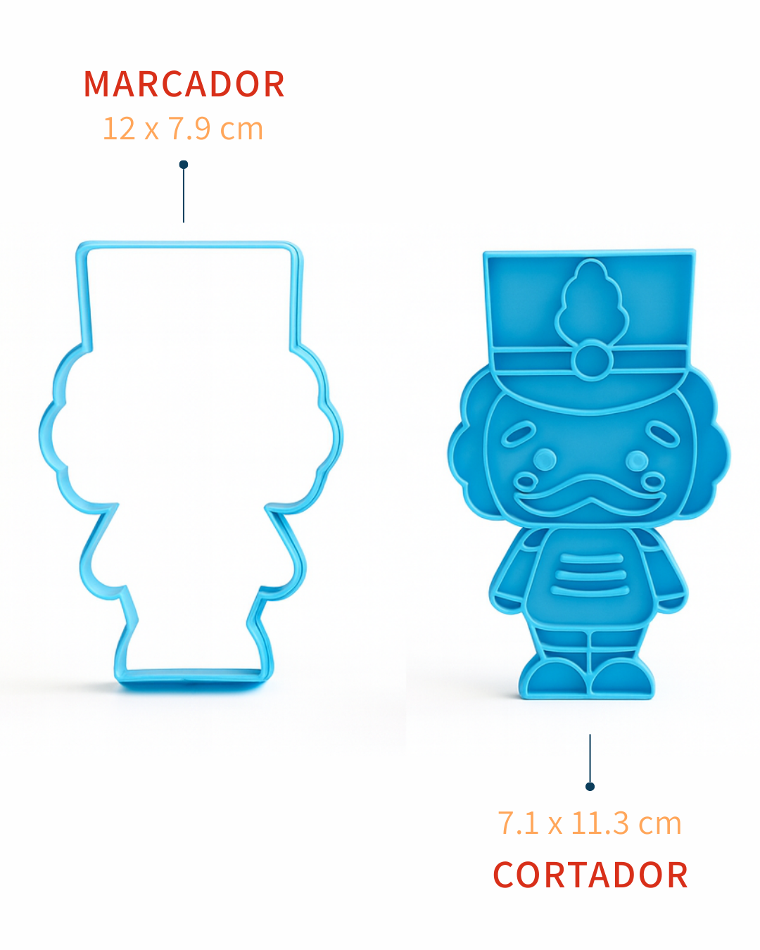 Cortador y Marcador de Galletas Soldadito Cascanueces Navidad🎄🍪✨