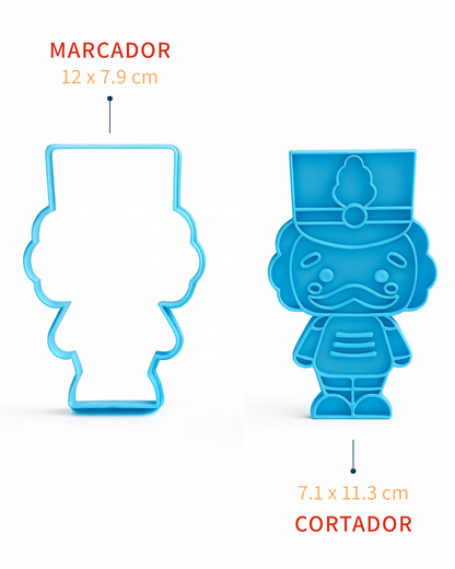 Cortador y Marcador de Galletas Soldadito Cascanueces Navidad🎄🍪✨