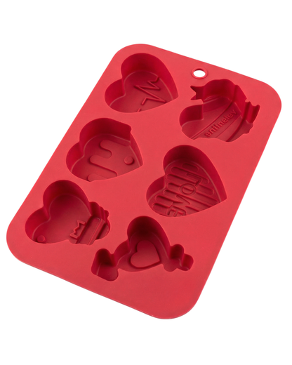 Molde de silicona para repostería, velas y jabones - Corazones San Valentín 🧁❤️🧼