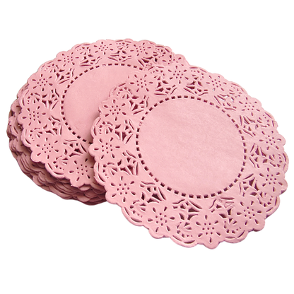 100 Blondas de Papel Rosa 12.5cm para Repostería, Fiesta y Candy Bar 🎂💗✨