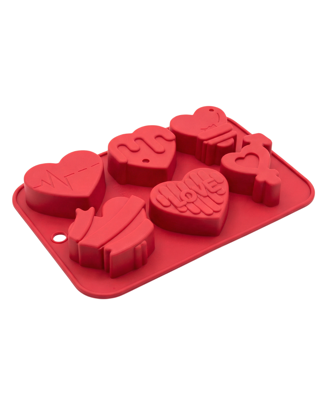 Molde de silicona para repostería, velas y jabones - Corazones San Valentín 🧁❤️🧼