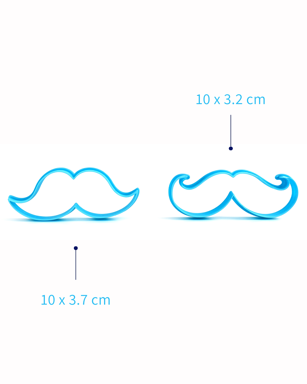 Cortadores de galletas "Bigotes"