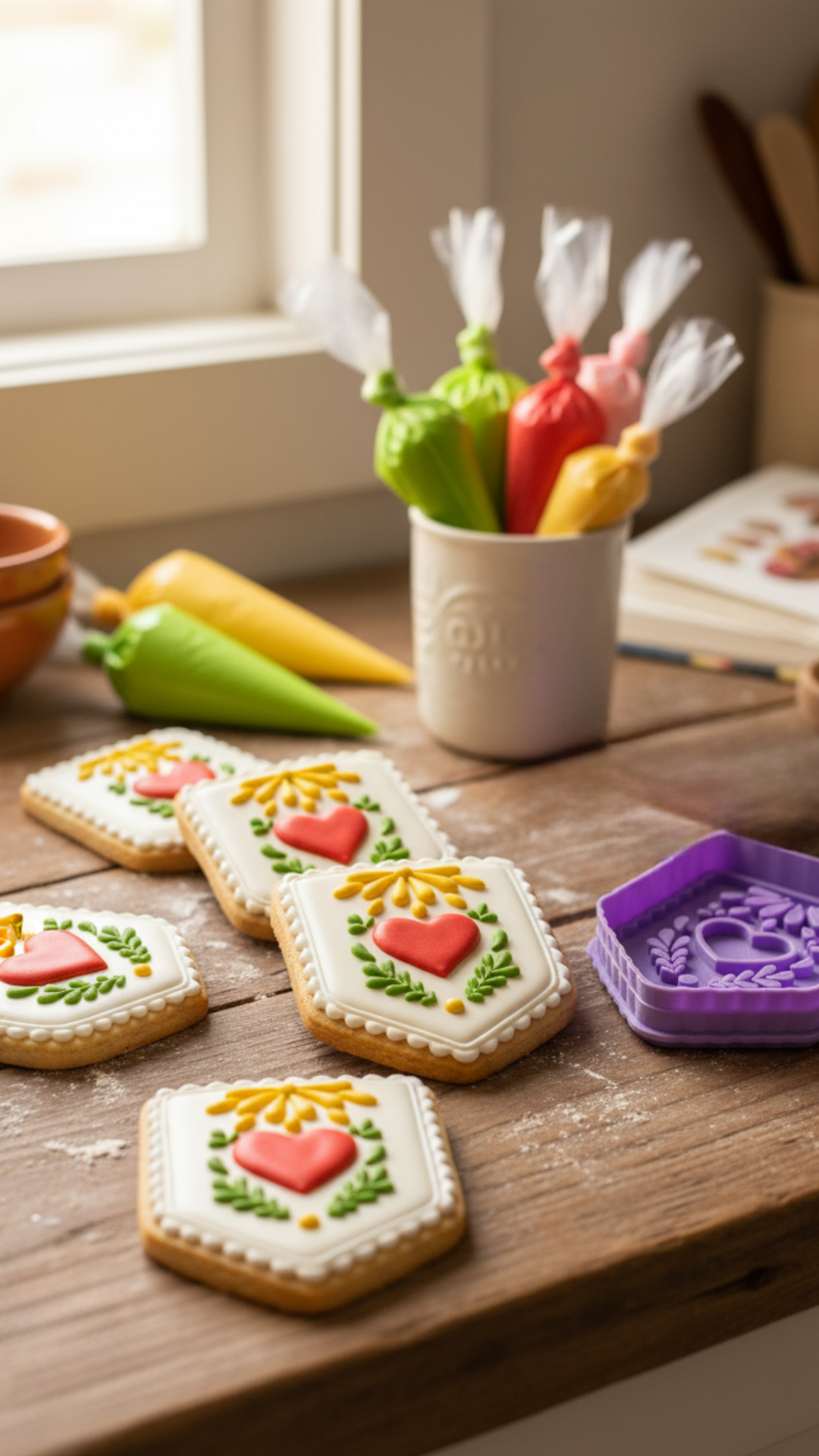 Cortadores de galletas con marcador "Papel Picado"