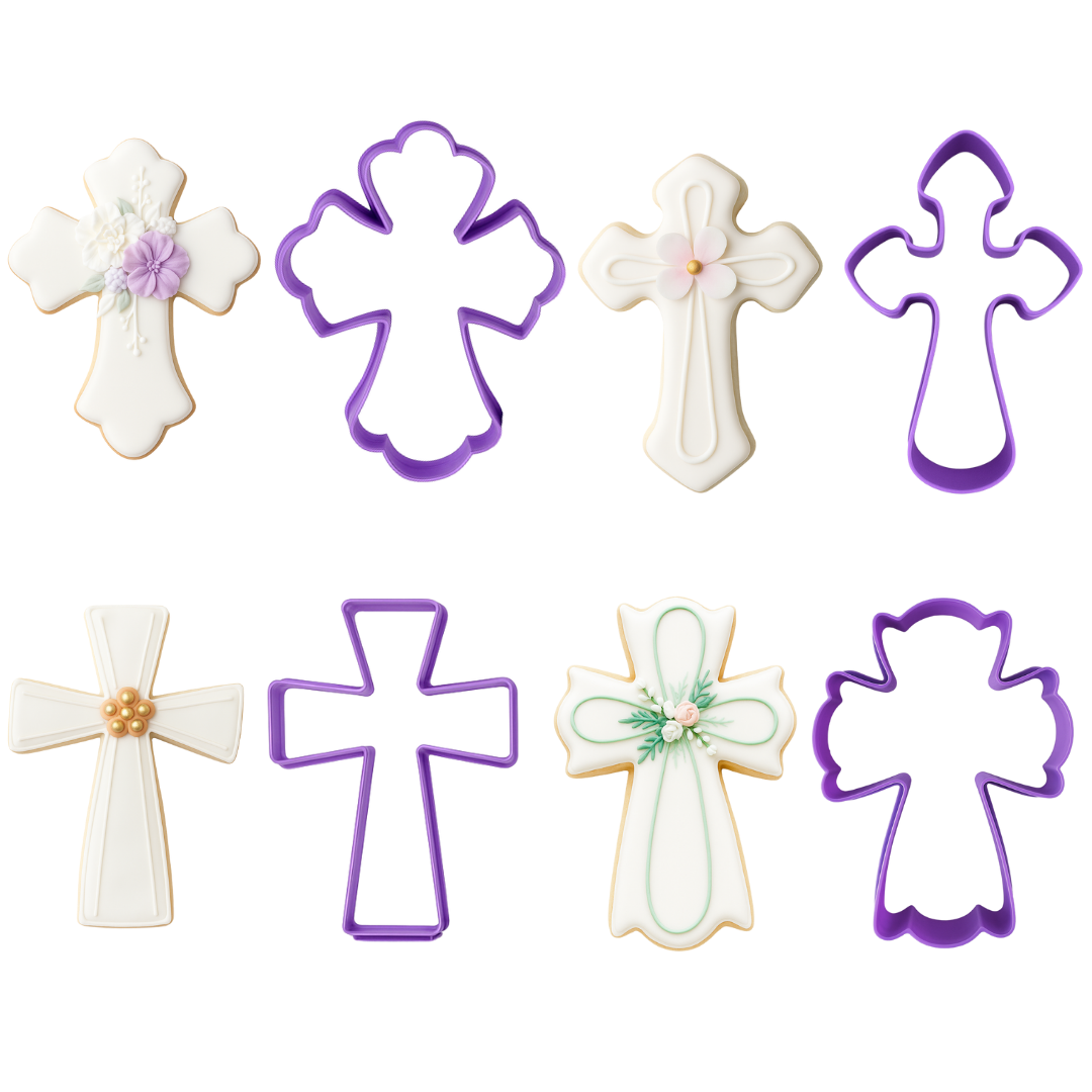 Cortadores De Galletas "Cruces" Primera Comunión