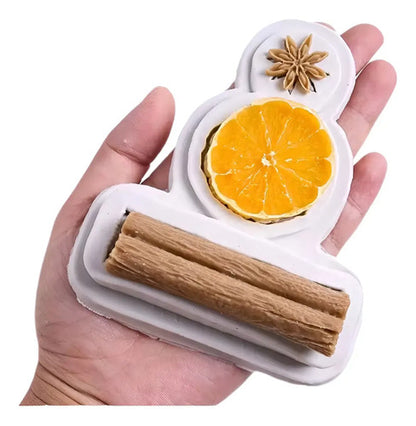 🕯️ Molde Silicona para Velas Navideñas: Canela, Naranja, Anís, Arroz con Leche 🎄