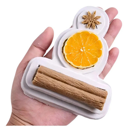 🕯️ Molde Silicona para Velas Navideñas: Canela, Naranja, Anís, Arroz con Leche 🎄