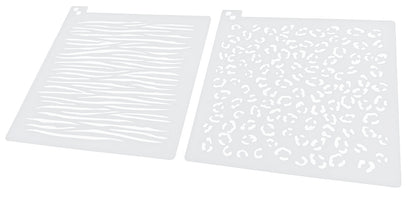 Set de Esténciles Animal Print 🐆🦓🦒 – Decoración para Galletas