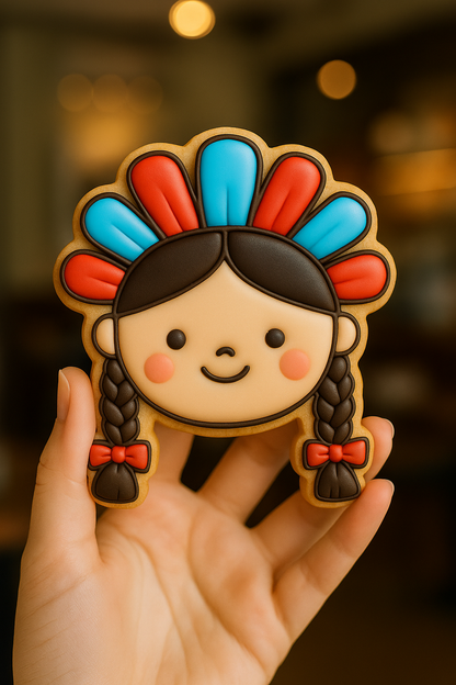 Set de Cortadores y Marcadores Muñeca Lele – Cortadores para Galletas Artesanales – Diseño Tradicional Mexicano