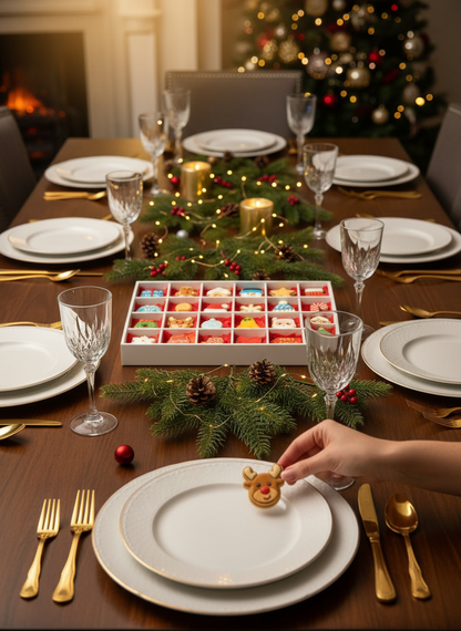 Set 24 Cortadores Galletas Calendario Adviento Navidad Mini 4 cm 🎄🍪✨🎁