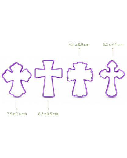 Cortadores De Galletas "Cruces" Primera Comunión