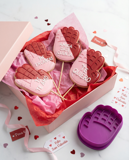 Cortador y Marcador de Galleta Manita – Ideal para San Valentín Suerte 💕🍪✨
