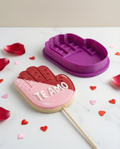 Cortador y Marcador de Galleta Manita – Ideal para San Valentín Suerte 💕🍪✨