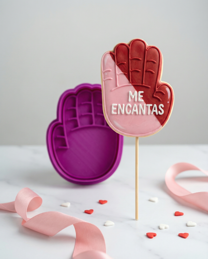 Cortador y Marcador de Galleta Manita – Ideal para San Valentín Suerte 💕🍪✨