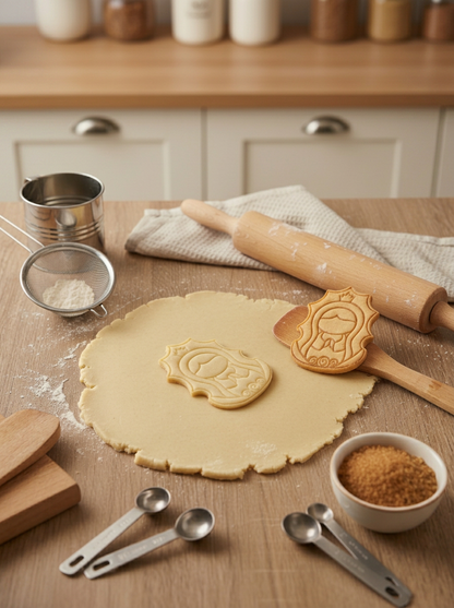 Cortador de Galletas "Virgencita" con Plantilla Navidad Repostería 🎄🍪✨