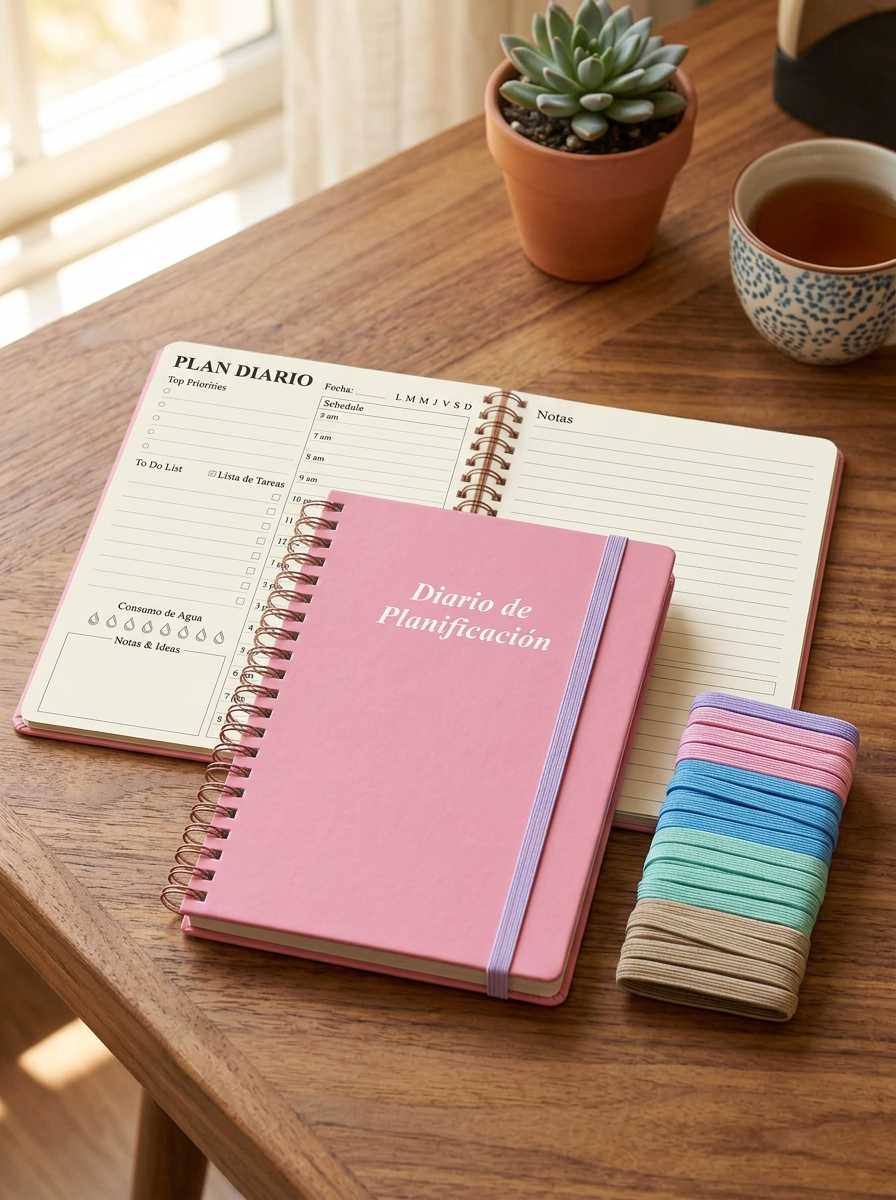 Set Elástico Plano 6mm – Mix Pastel para Agendas, Libretas y Costura 🧵✂️