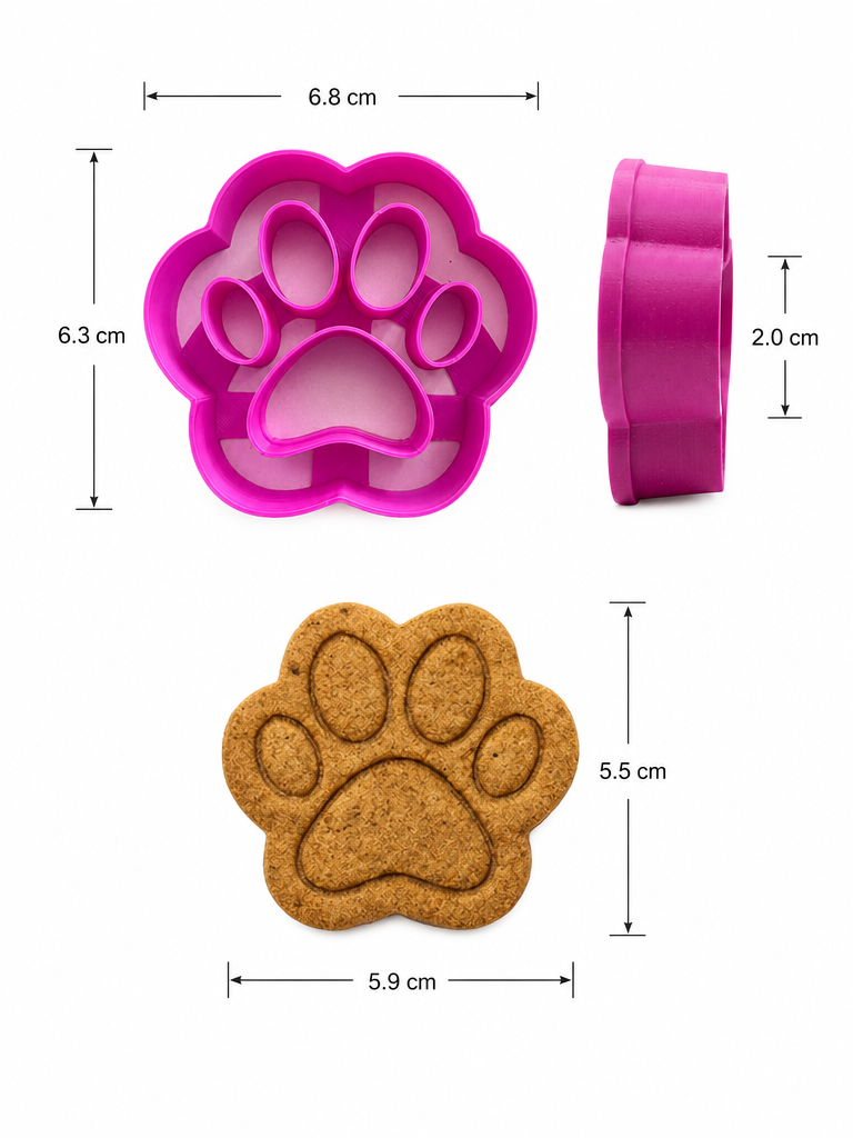 Cortador de Galletas "Huellita de Perro" – Snacks y Premios para Mascotas 🐾🍪✨
