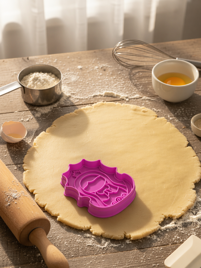 Cortador de Galletas "Virgencita" con Plantilla Navidad Repostería 🎄🍪✨