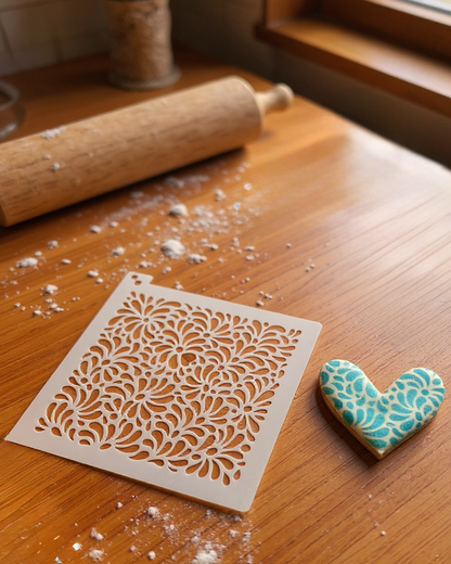 Set de Esténciles Talavera para Fiestas Patrias 🎉🇲🇽🍪 – Decoración para Galletas